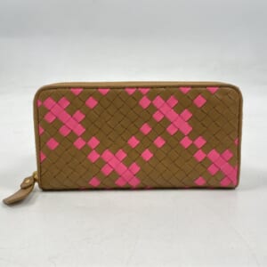 ボッテガヴェネタ ボッテガヴェネタ イントレチャート 長財布 ピンク×ベージュ VA4I3 買取実績【買取日：2025年10月15日】