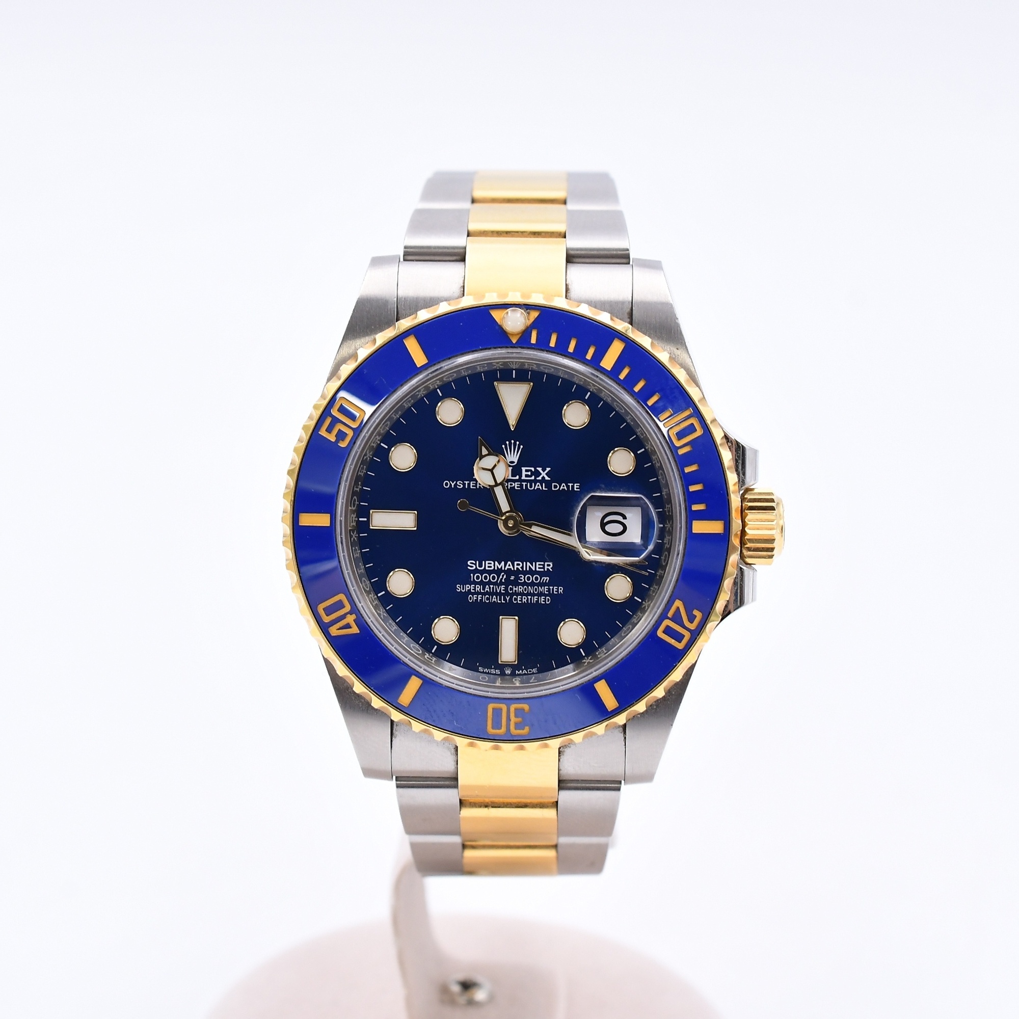 ロレックス サブマリーナーデイト 青文字盤 SS×YG/AT Bランク