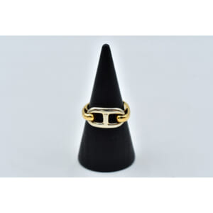 エルメス ヴィンテージ シェーヌダンクル リング SV×750YG ＃49 買取実績【買取日：2025年9月24日】