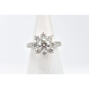 ハリー・ウィンストン サンフラワー ダイヤリング Pt950 0.7ct #5 FRDPNASMSF 買取実績【買取日：2025年10月2日】