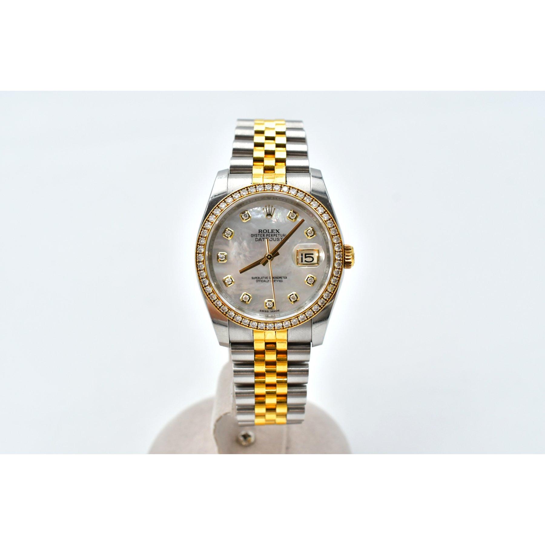 ロレックス デイトジャスト 6605 ベゼル ロレックス デイトジャスト Ref-6605 SS-bezel（RO-55／1957年