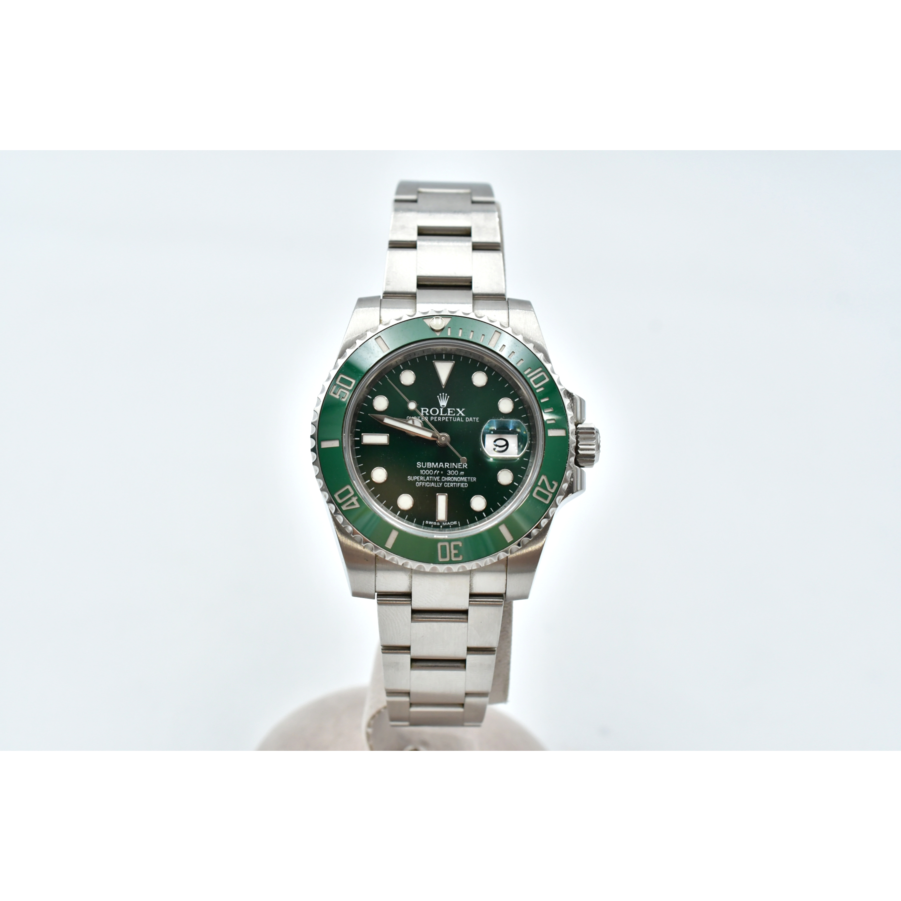 ロレックス サブマリーナーデイト グリーン文字盤 SS/AT 116610LV Bランク