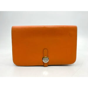 エルメス ドゴンGM オレンジ系 スイフト SV金具 □Q刻印 買取実績【買取日：2025年10月4日】