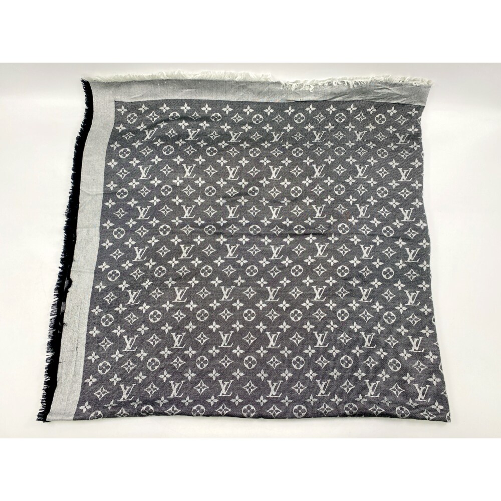 ルイヴィトン ストール グレー LOUIS VUITTON ルイ・ヴィトン 大判