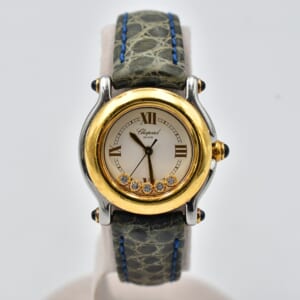 ショパール ハッピースポーツ 白文字盤 SS×革ベルト/QZ 27/8246-23 買取実績【買取日：2025年10月3日】