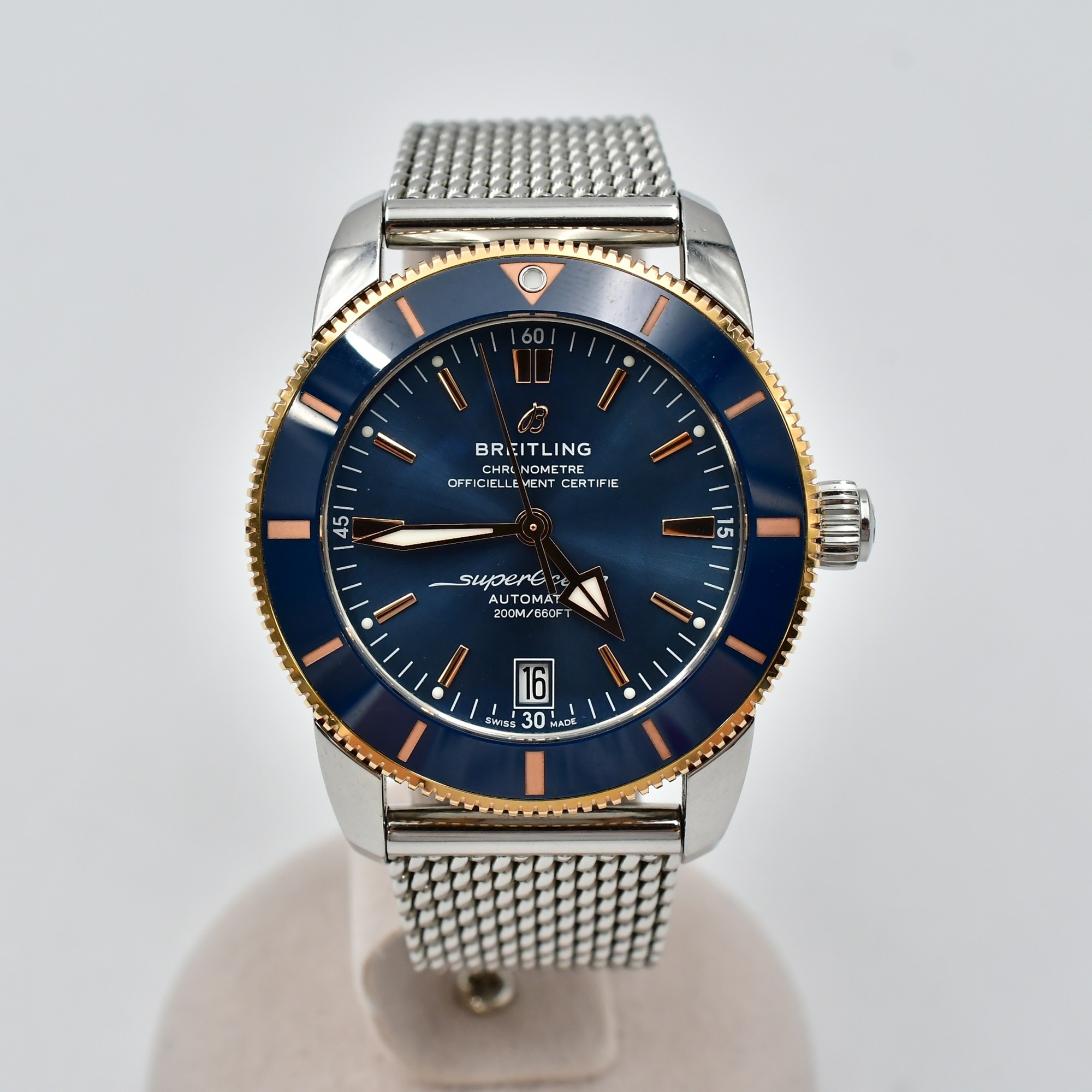 ブライトリング スーパーオーシャン ヘリテージ II AB2010ブルー文字盤