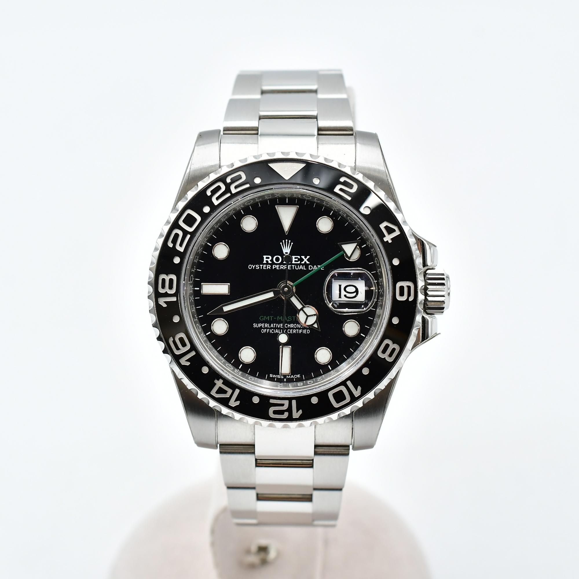 ロレックス GMTマスターⅡ 黒文字盤 SS/AT 116710LN ABランク