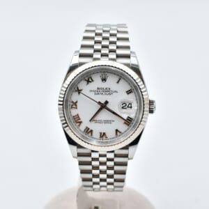ロレックス デイトジャスト ホワイトローマ文字盤 SS×WG/AT 126234 買取実績【買取日：2025年10月9日】