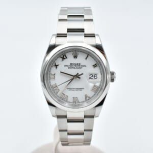 ロレックス デイトジャスト ホワイトローマ文字盤 SS/AT 126200 買取実績【買取日：2025年10月6日】