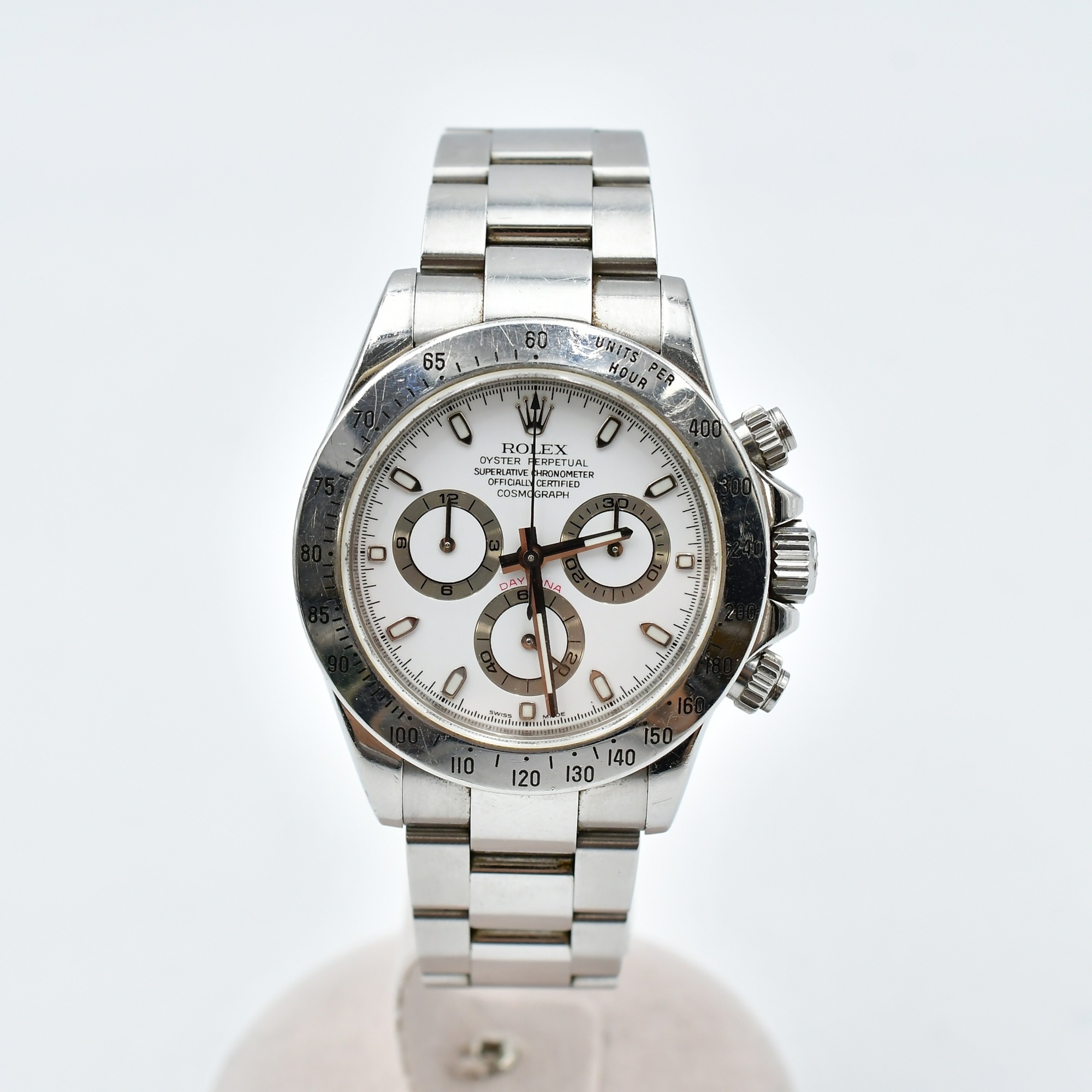 ロレックス デイトナ 白文字盤 SS/AT 116520 Bランク