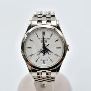 パテック フィリップ アニュアルカレンダー シルバー文字盤 WG/AT 5396/1G-010 買取実績【買取日：2025年10月15日】