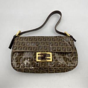 フェンディ マンマバケット ワンショルダーバッグ ブラウン ズッカ柄 エナメル 買取実績【買取日：2025年10月21日】