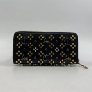 クリスチャンルブタン ロゴスタッズ ラウンドファスナー長財布 レザー 黒 買取実績【買取日：2025年10月24日】