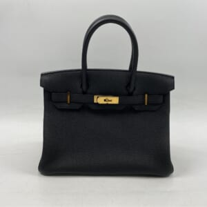 エルメス バーキン30 黒 トゴ GD金具 Z刻印 買取実績【買取日：2025年10月24日】