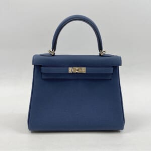 エルメス ケリー25 ブルータイ トゴ SV金具 W刻印 買取実績【買取日：2025年10月22日】