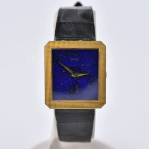 ピアジェ プロトコール ラピスラズリ文字盤 YG×レザー/手巻き 91544 買取実績【買取日：2025年10月21日】