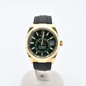 ロレックス スカイドゥエラー グリーン文字盤 YG×ラバー/AT 336238 買取実績【買取日：2025年10月24日】