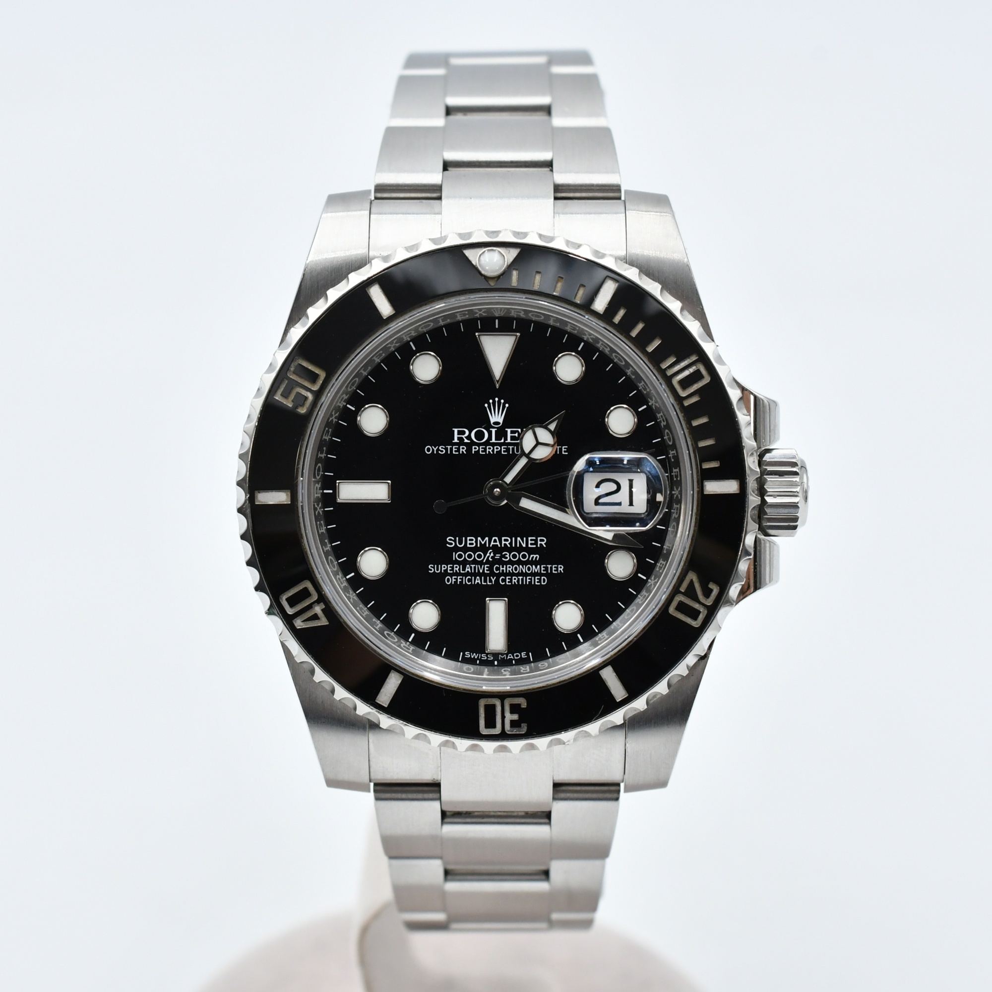 ロレックス サブマリーナーデイト 黒文字盤 SS/AT Bランク