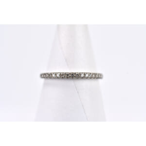 ハリー・ウィンストン マイクロパヴェ バンドリング ハーフダイヤ スモール Pt950 ＃8 WBDPRDPAMIC 買取実績【買取日：2025年10月17日】
