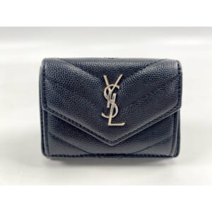 サンローラン タイニーウォレット 三つ折り財布 黒 レザー 買取実績【買取日：2025年9月30日】