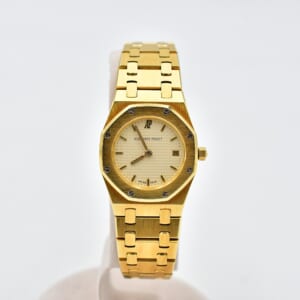 オーデマ ピゲ ロイヤルオーク レディース ゴールド文字盤 YG/QZ 66270BA.00.0722BA 買取実績【買取日：2025年10月5日】