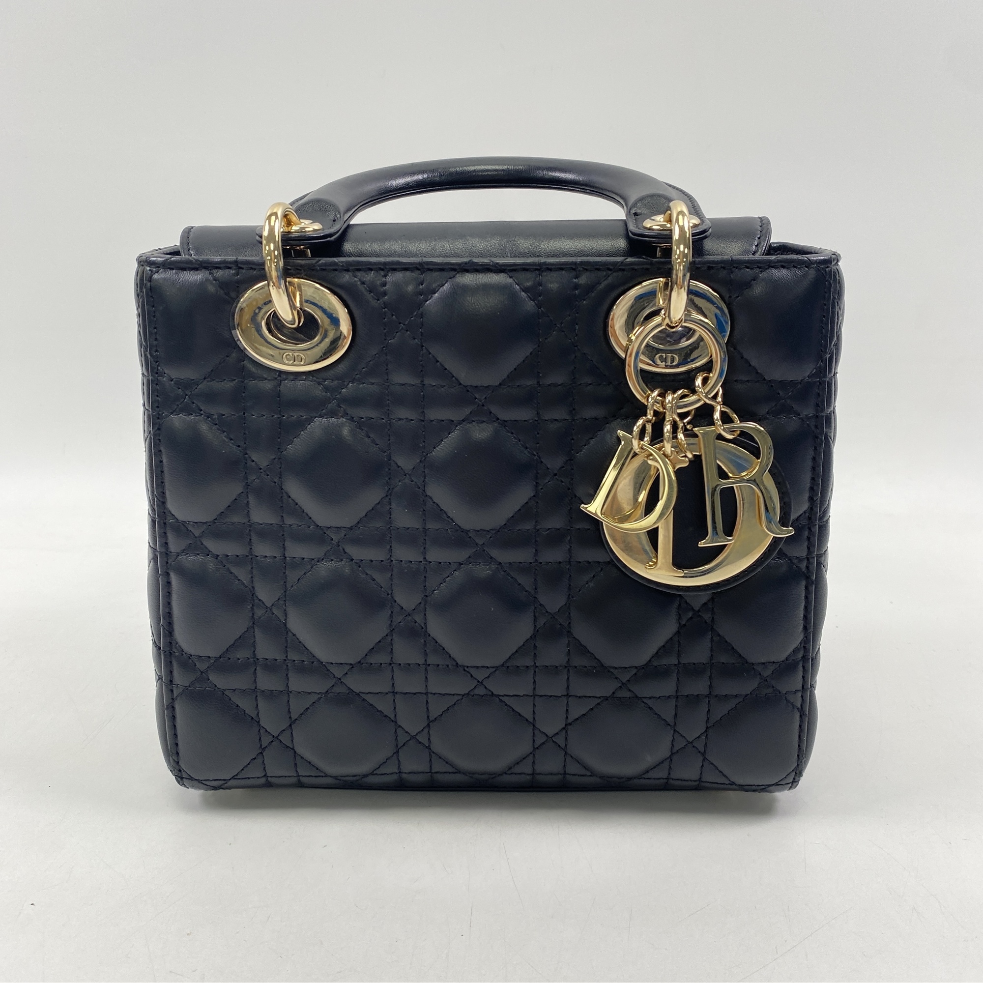 ディオール カナージュ マイレディディオール カーフスキン ブラック GD金具 Bランク