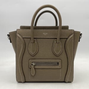 セリーヌ ラゲージナノ 2WAYバッグ ベージュ レザー SV金具 買取実績【買取日：2025年10月21日】