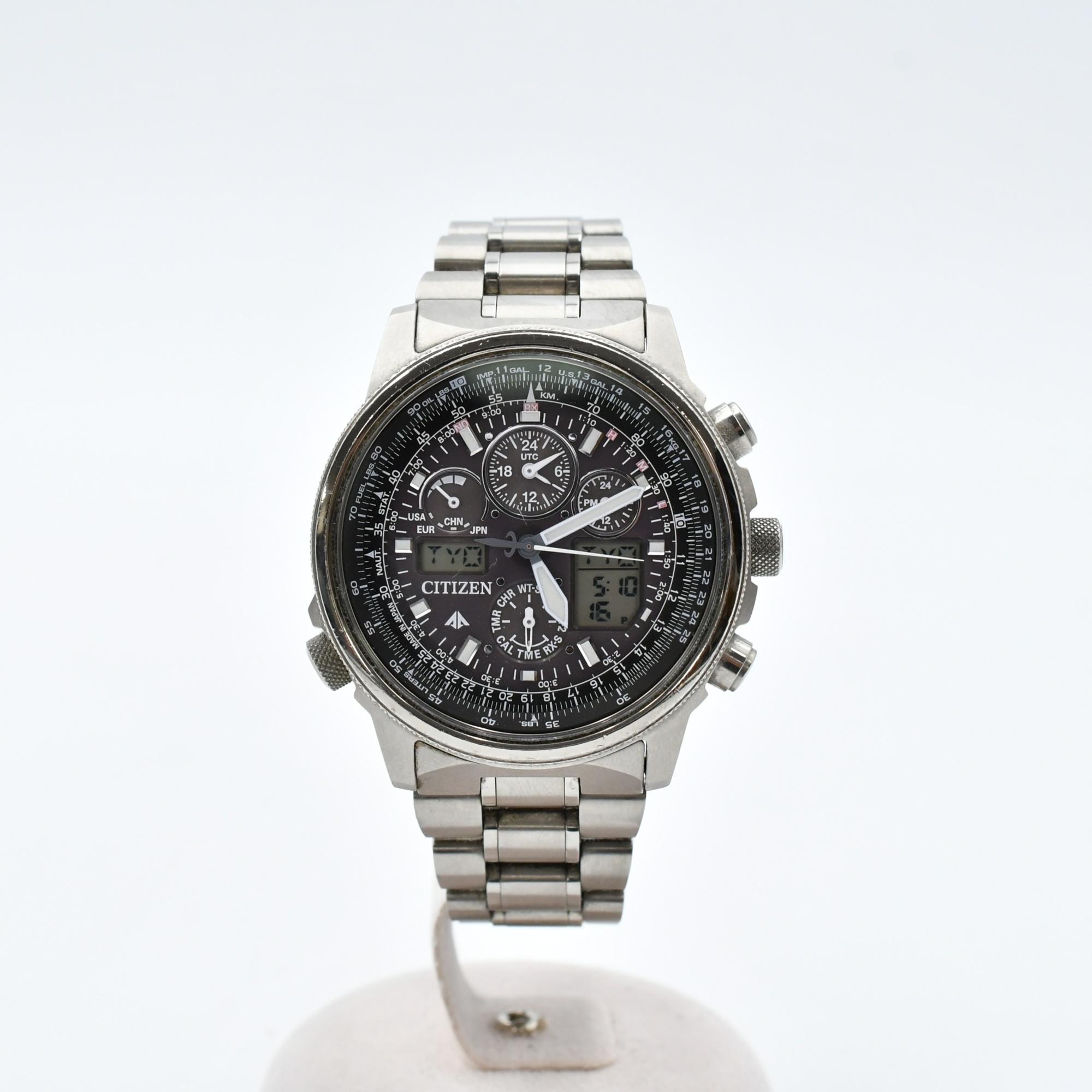シチズン プロマスター 黒文字盤 SS/QZ Bランク
