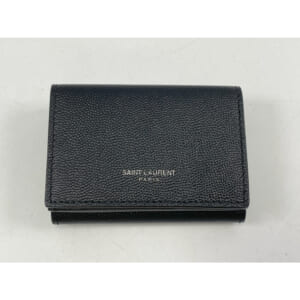 サンローラン 3つ折り財布 黒 レザー 買取実績【買取日：2025年10月11日】