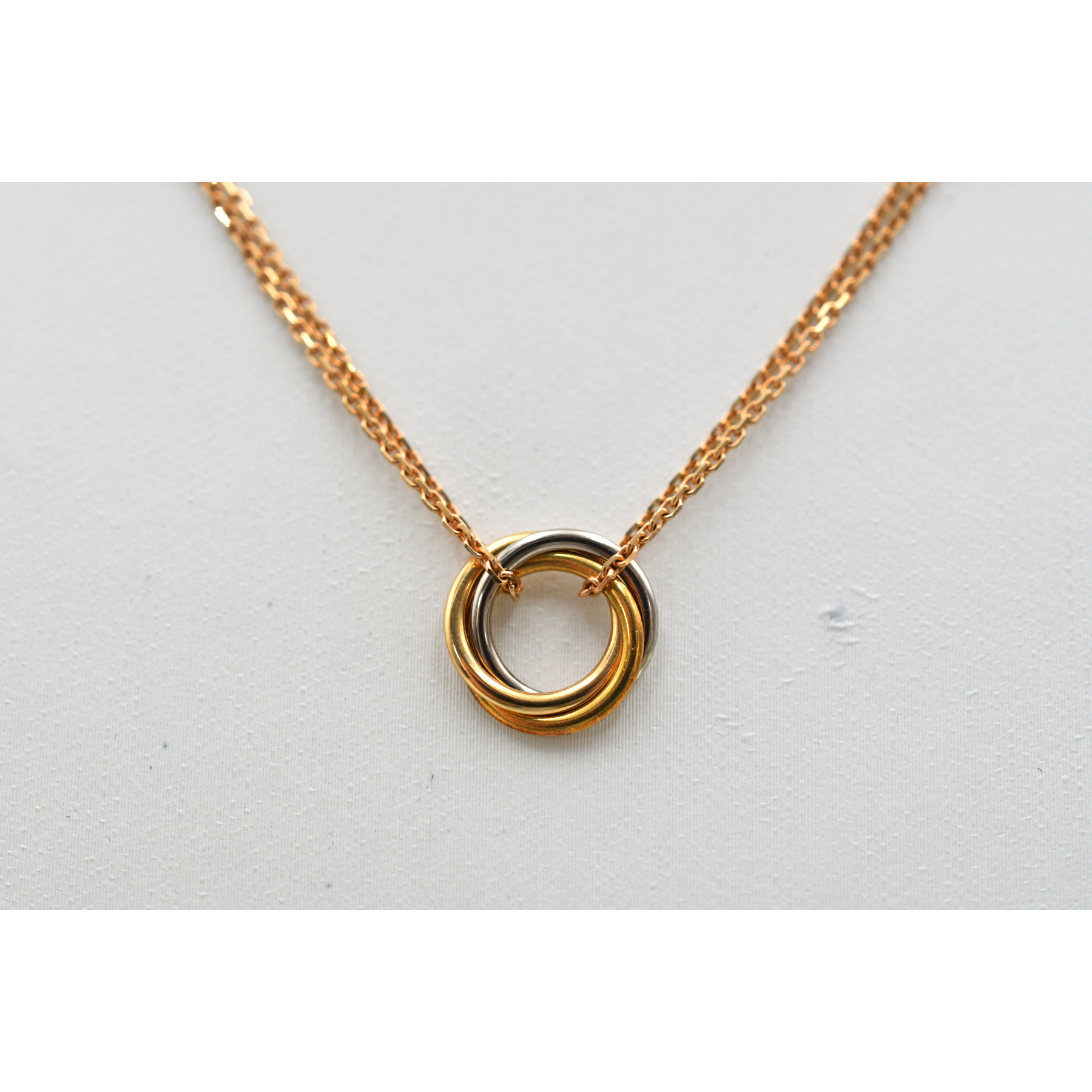 カルティエ トリニティ スモール ネックレス Au750 YG/PG/WG Bランク