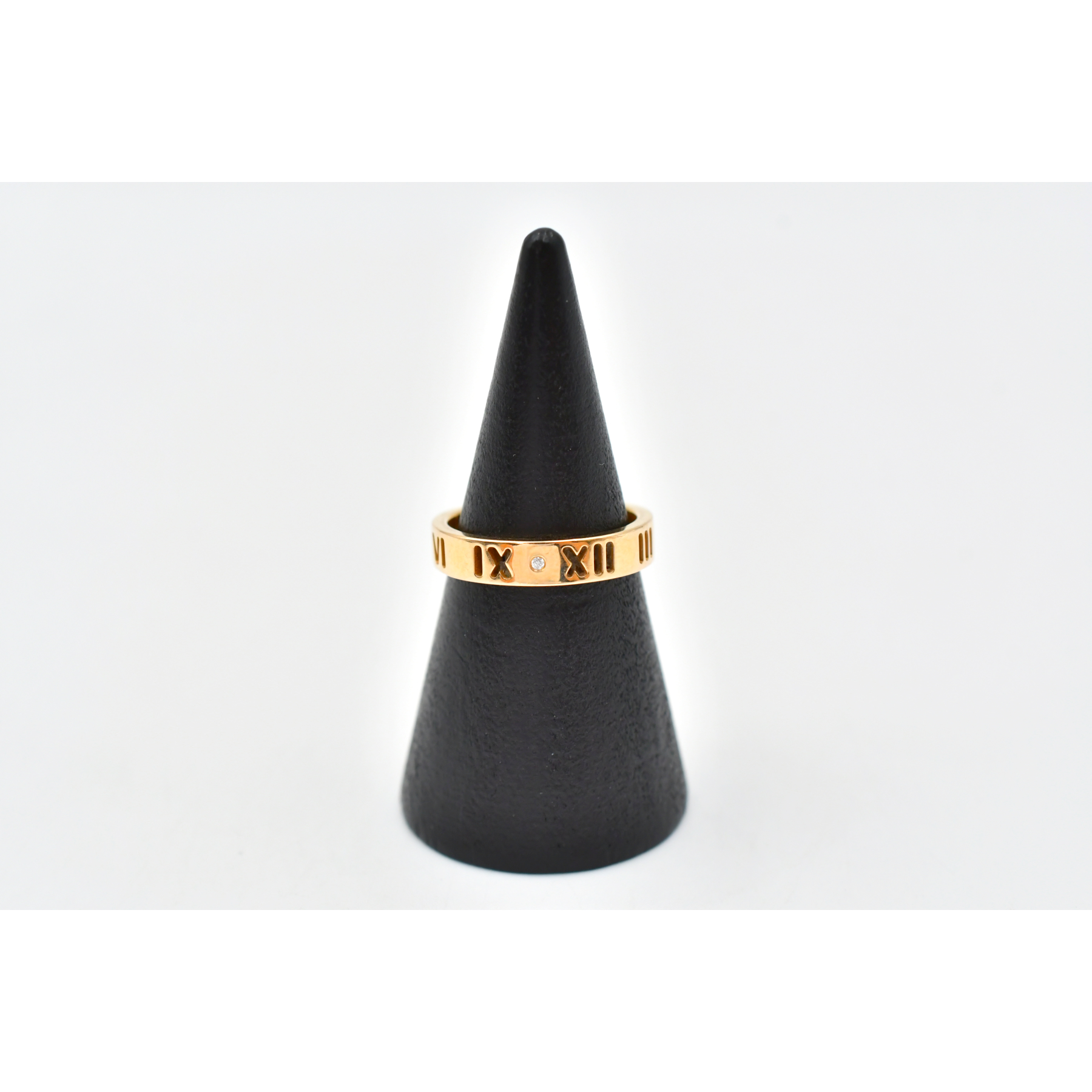 ティファニー アトラス 4Pダイヤリング Au750PG 9号 Bランク