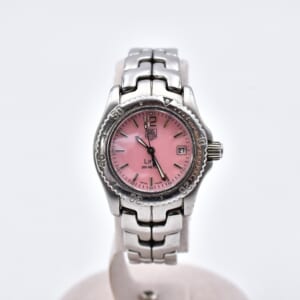 タグホイヤー リンク デイト ピンクシェル文字盤 SS/QZ 買取実績【買取日：2025年10月19日】