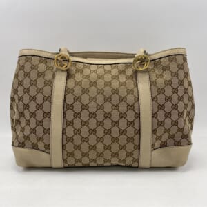 グッチ GGキャンバス ハンドバッグ ベージュ 257069 買取実績【買取日：2025年10月23日】