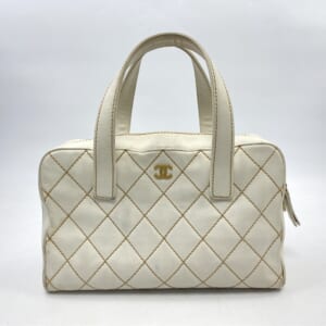 シャネル ワイルドステッチ ハンドバッグ 白 レザー 買取実績【買取日：2025年10月26日】