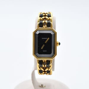 シャネル プルミエールS 黒文字盤 GP×革/QZ 買取実績【買取日：2025年10月22日】