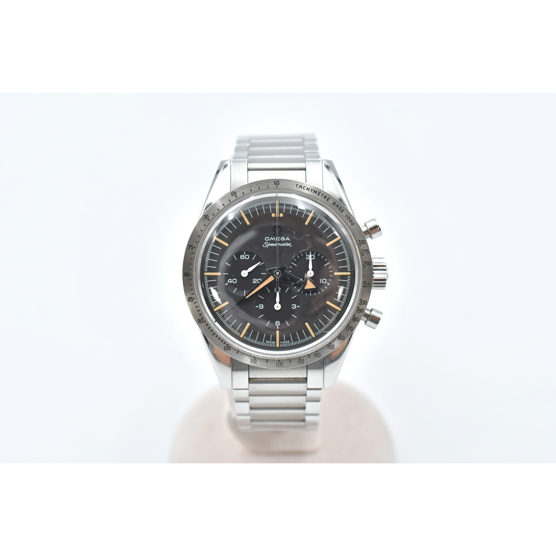 オメガ スピードマスター 1957 トリロジー クロノグラフ 黒文字盤 SS