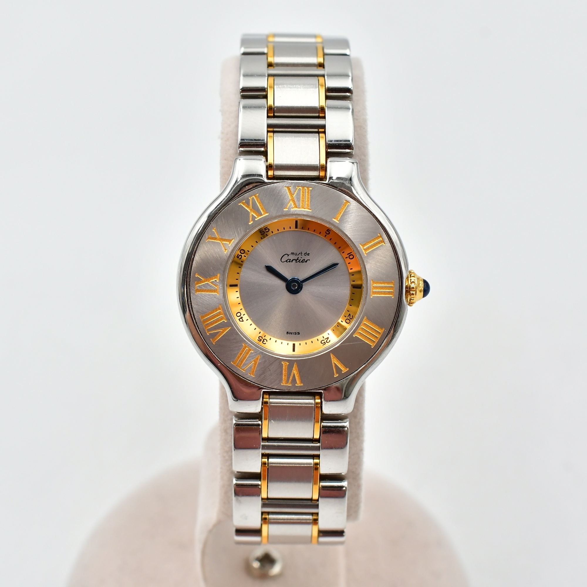 カルティエ マスト21 SM シルバー文字盤 SS/QZ W10073R6 Cランク
