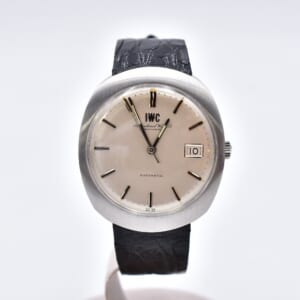 IWC オールドインター デイト 白文字盤 SS×革AT 買取実績【買取日：2025年10月18日】