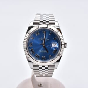 ロレックス デイトジャスト41 アズーロブルーローマ文字盤 ジュビリー SS×WG/AT 126334 買取実績【買取日：2025年10月7日】