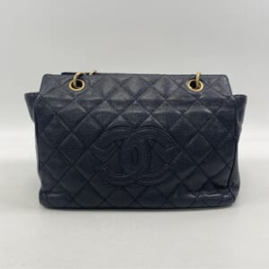 シャネル マトラッセ プチタイムレストート 黒 キャビアスキン GD金具 社外ネジ 買取実績【買取日：2025年10月19日】