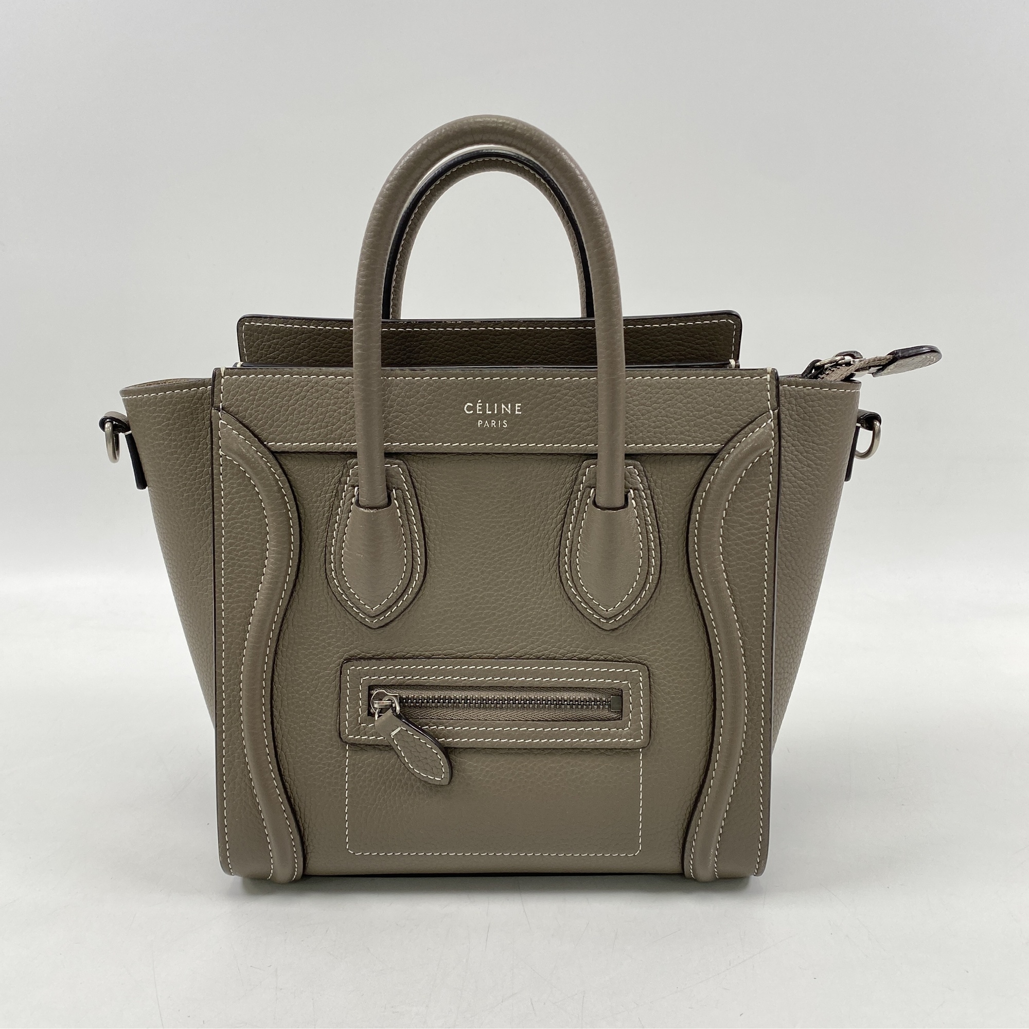 セリーヌ ラゲージ ナノショッパー スリ ドラムカーフ 旧ロゴ ABランク