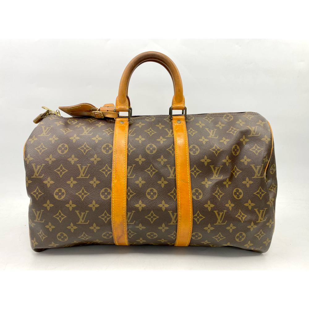 ルイ・ヴィトン モノグラム キーポル45 ブラウン レザー M41428 Bランク