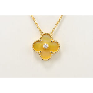 ヴァンクリーフ＆アーペル ヴィンテージアルハンブラ 2018クリスマス限定 ゴールデンシェル 1PD ネックレス Au750YG 買取実績【買取日：2025年10月7日】