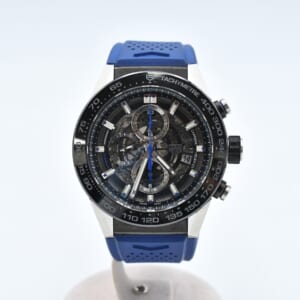 タグホイヤー カレラ キャリバー ホイヤー01 ブルータッチエディション スケルトン文字盤 SS×ラバー/AT CAR2A1T.FT6052 買取実績【買取日：2025年10月1日】