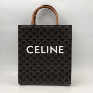 セリーヌ トリオンフ マカダム柄 バーティカルカバ スモール トートバッグ ブラウン pvc×レザー 191542 191542 買取実績【買取日：2025年10月23日】