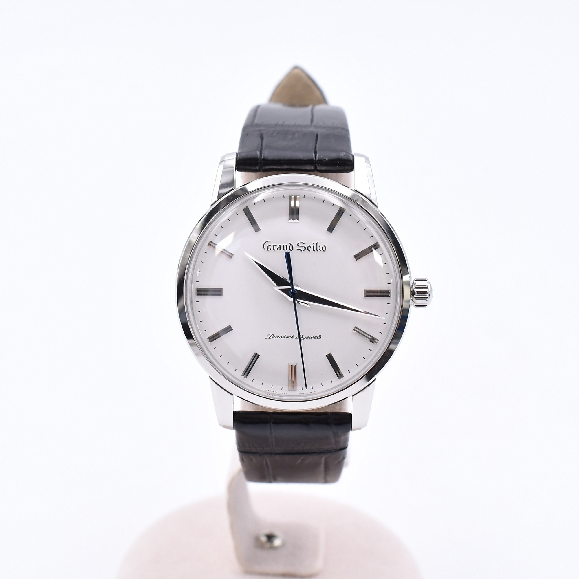 グランドセイコー リミテッド コレクション 復刻デザイン 限定1960本 白文字盤 SS×18KT×革/手巻き Aランク