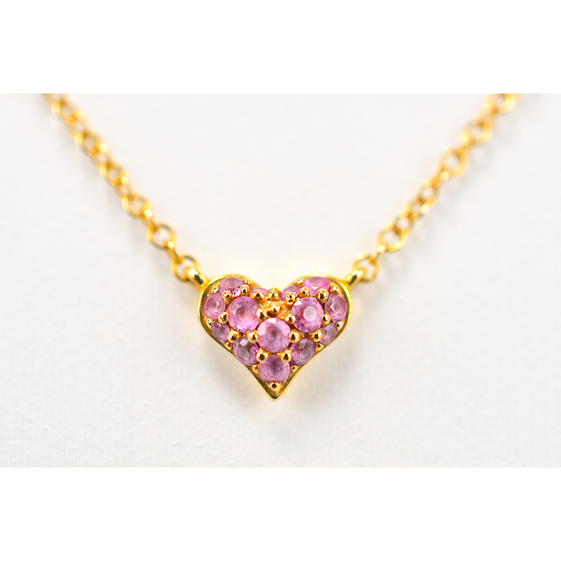 ポンテヴェキオ ピンクサファイアネックレス S0.17ct Bランク