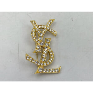 サンローラン ロゴ ラインストーンブローチ 買取実績【買取日：2025年10月21日】