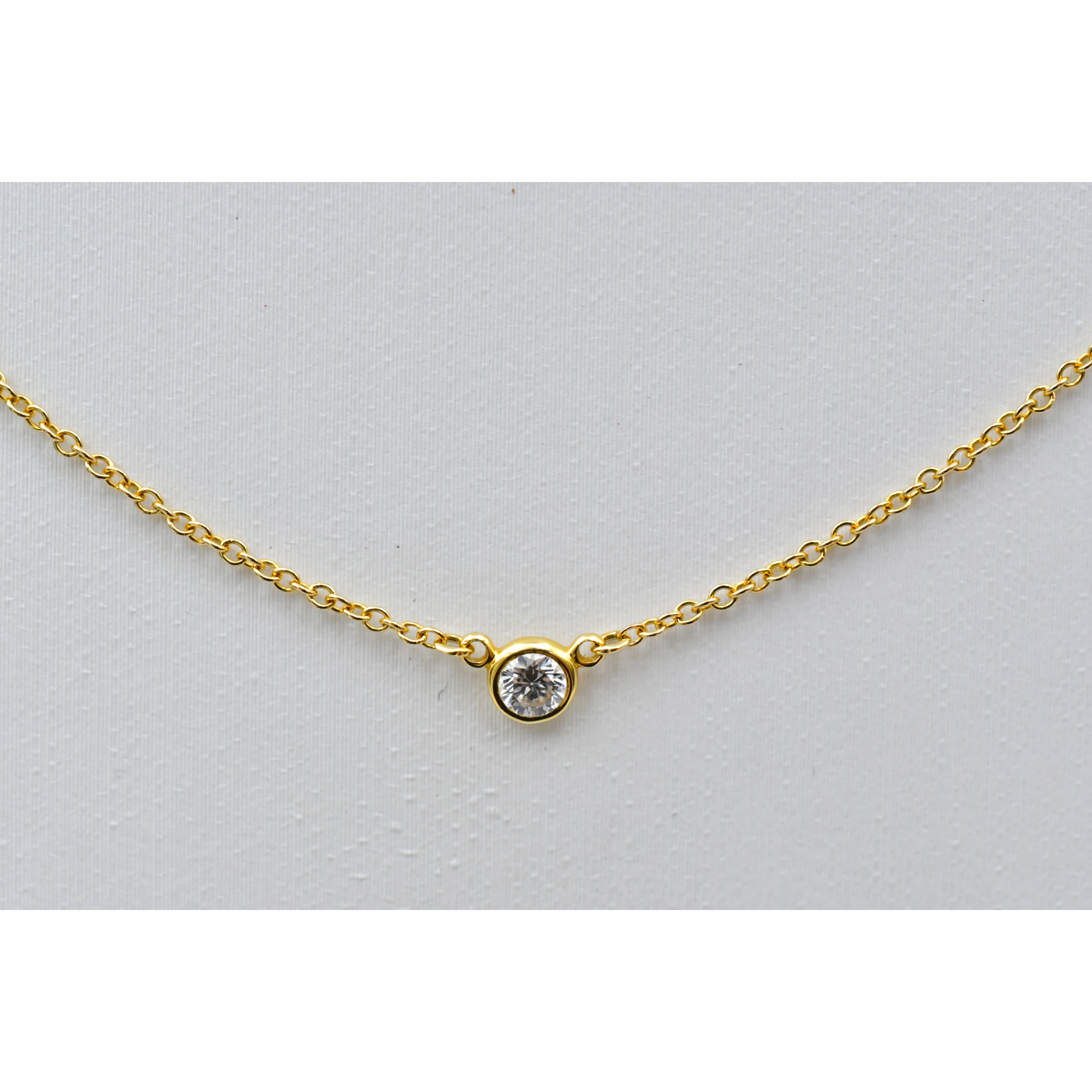 ティファニー バイザヤード ネックレス K18YG Bランク