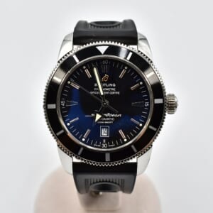 ブライトリング スーパーオーシャン ヘリテージ46 黒文字盤 SS×ラバー/AT A17320 買取実績【買取日：2025年10月1日】
